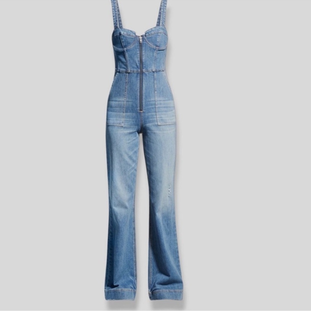 ALICE & OLIVIA LOVETTA WIDE LEG BUSTIER JUMPSUIT ✨✨